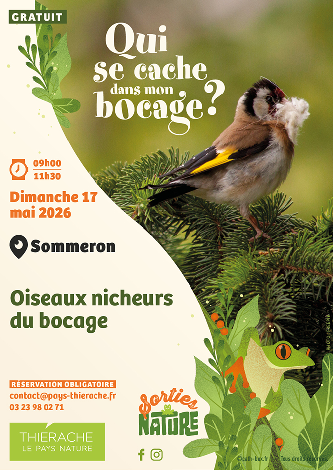 Sortie nature le 17 mai 2026 à Sommeron : oiseaux nicheurs du bocage